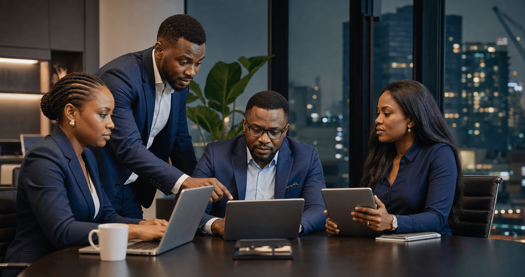 Nigerian recruiters and business teams coordinating professional hiring